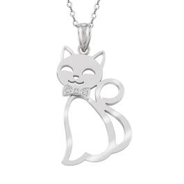 Simply Purr Fect Sterling Silver Cat Pendant 10877 0017 a main