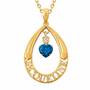 Personalized Birthstone Teardrop Pendant 6687 001 5 9