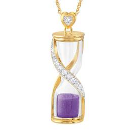 Stopping Time Birthstone Hourglass Pendant 2144 001 1 2
