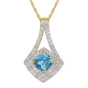 Blue Skies Aquamarine Diamond 14kt Gold Pendant 11295 0019 a main