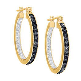 Sparkling Midnight Hoop Earrings 11828 0122 a main