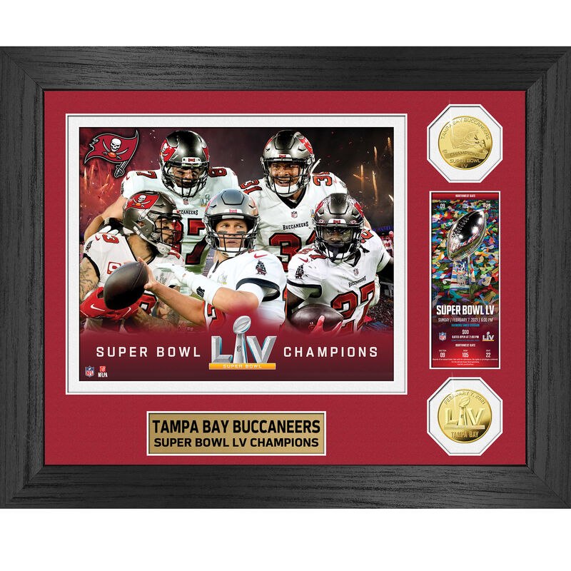 Tampa Bay Buccaneers Super Bowl LV 55 Champions Jersey Display 