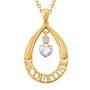 Personalized Birthstone Teardrop Pendant 6687 001 5 4