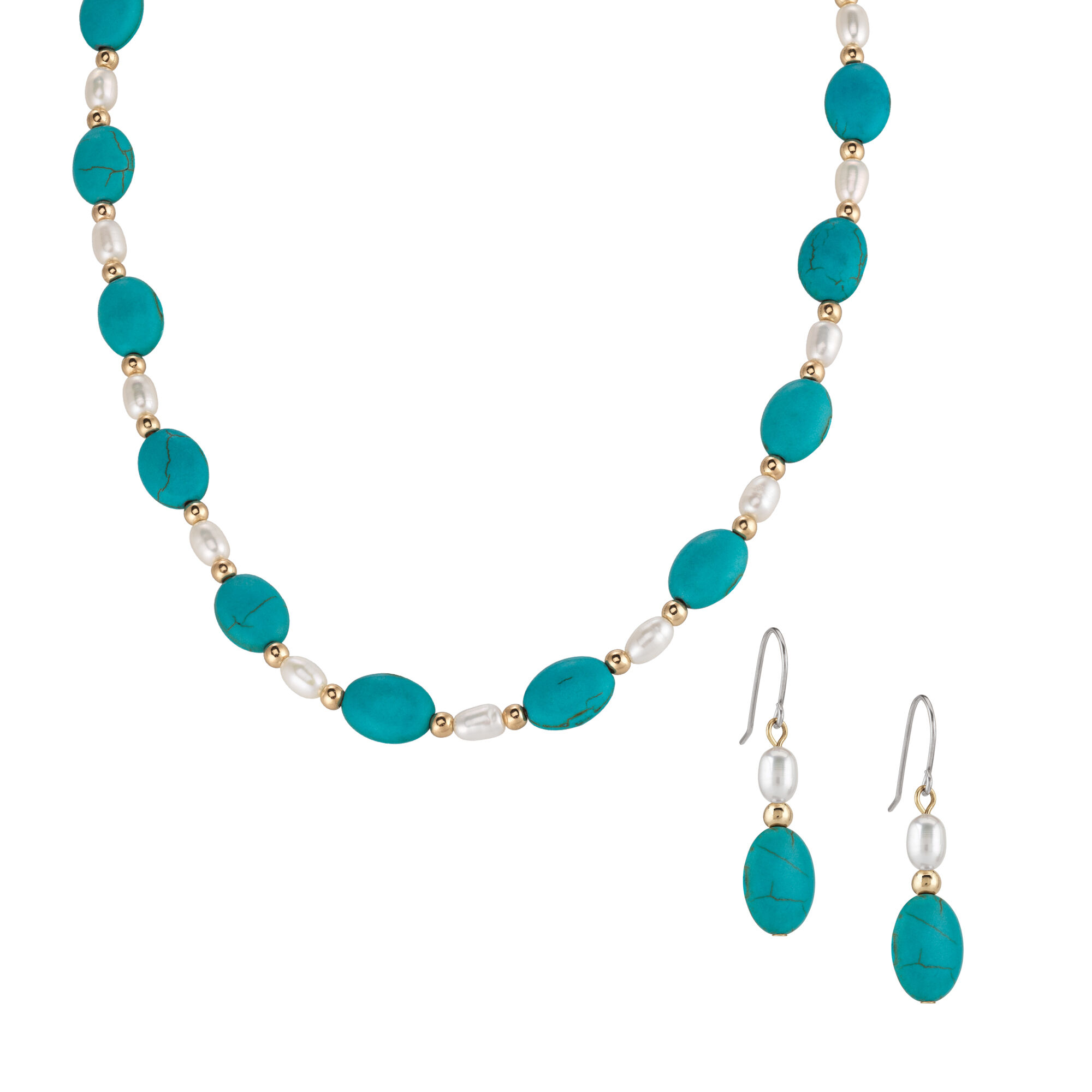 Turquoise Sea Necklace with FREE Matching Earrings
