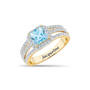 Birthstone Diamond Statement Ring 11315 0015 c march