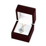 Blue Skies Aquamarine Diamond 14kt Gold Pendant 11295 0019 g giftbox