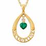 Personalized Birthstone Teardrop Pendant 6687 001 5 5