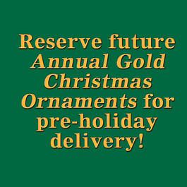 Annual Gold Christmas Ornament 0819 018 3 1