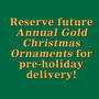 Annual Gold Christmas Ornament 0819 018 3 1