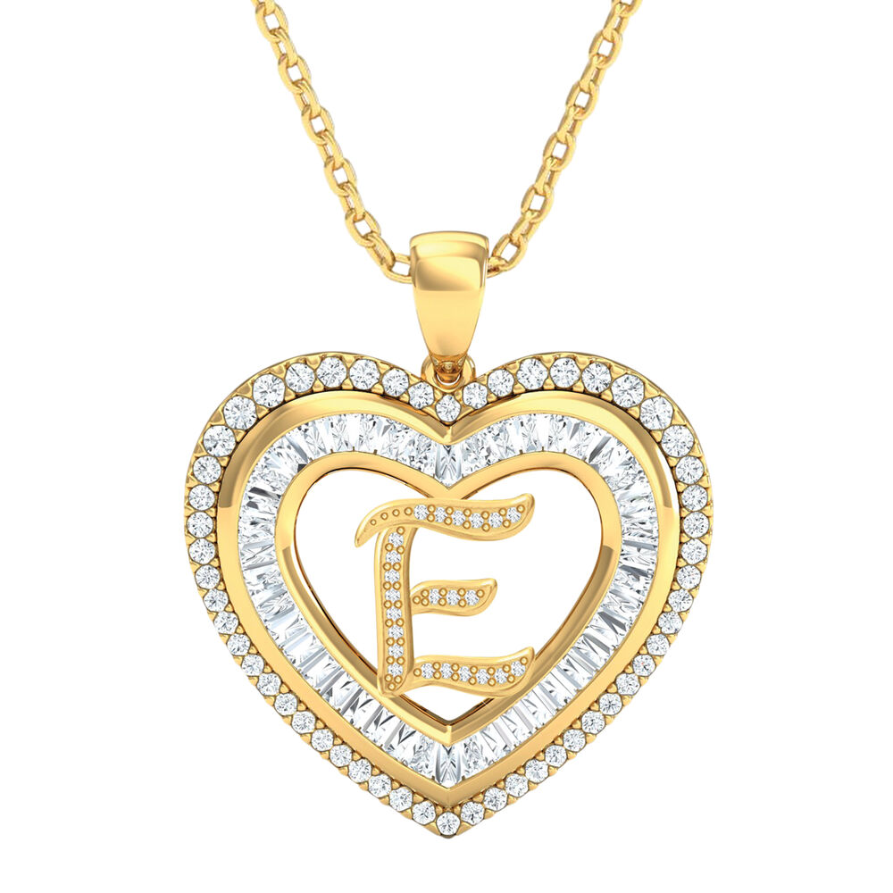 Personalized Initial Heart Pendant