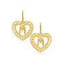 Golden Initial Pendant and Earring Set 10948 0012 e earing