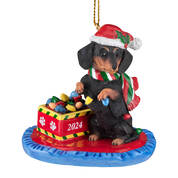 Dog Annual Ornament DachsBT 6428 0910 a main