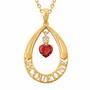 Personalized Birthstone Teardrop Pendant 6687 001 5 7