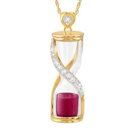 Stopping Time Birthstone Hourglass Pendant 2144 001 1 1
