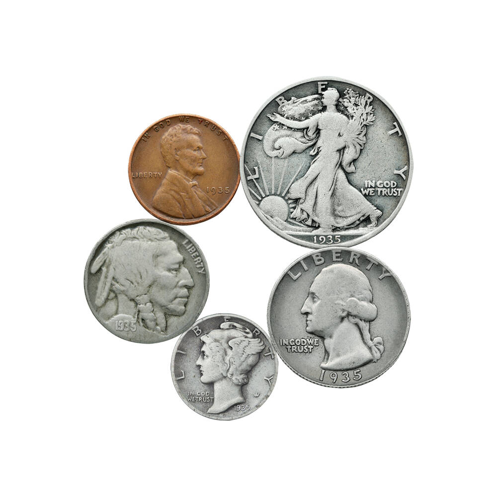 Birth Year Coin Set and Silver Bullion