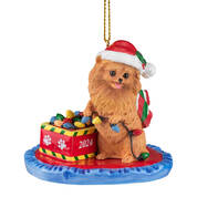 Dog Annual Ornament Pom 6428 0803 a main