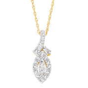 Marquise Majesty 14kt Gold Diamond Pendant 11919 0015 a main