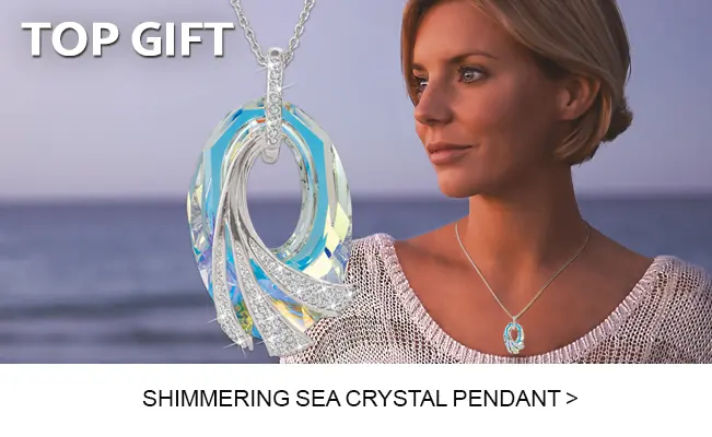 shimmering sea pendant