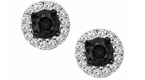 black diamond earrings