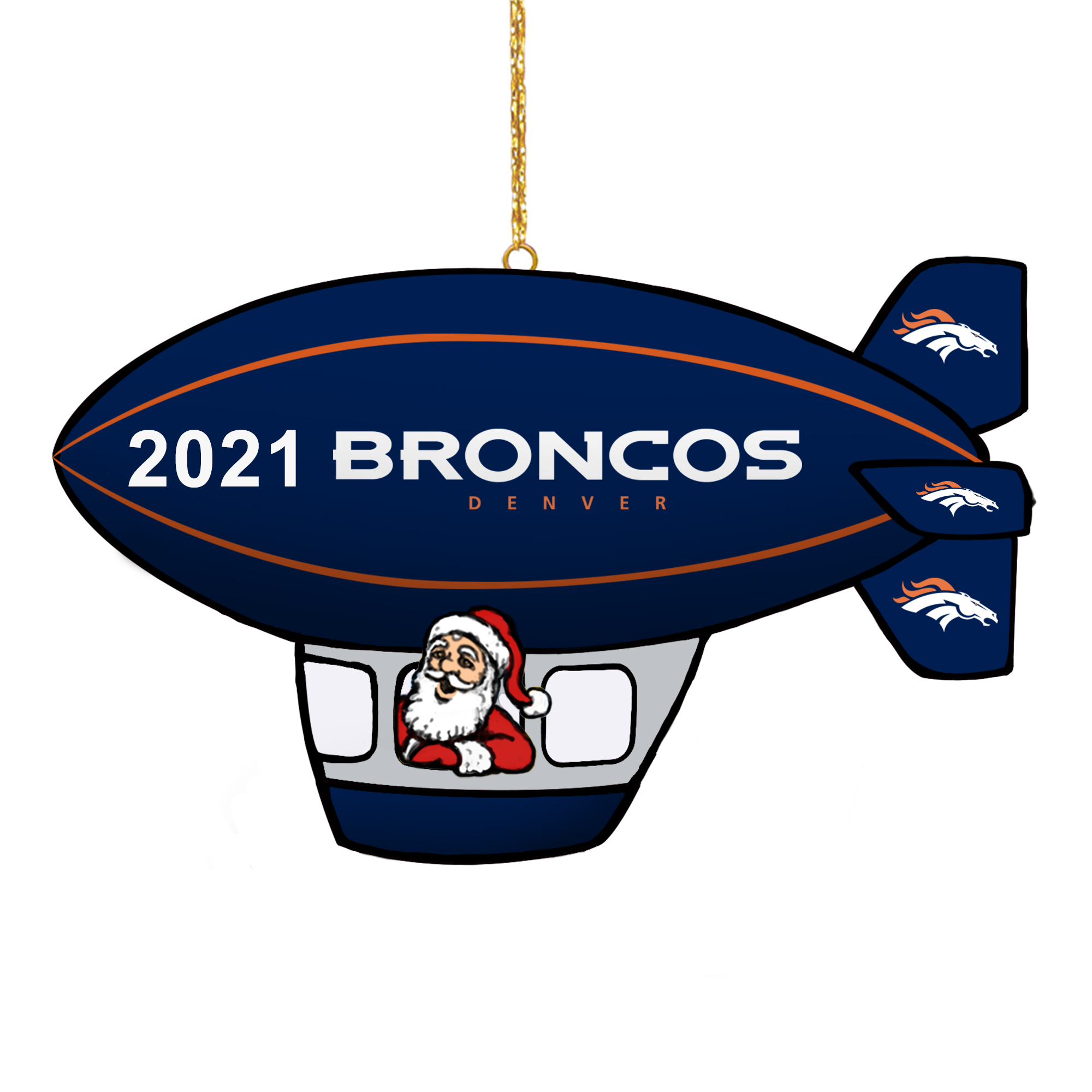 denver broncos christmas helmet