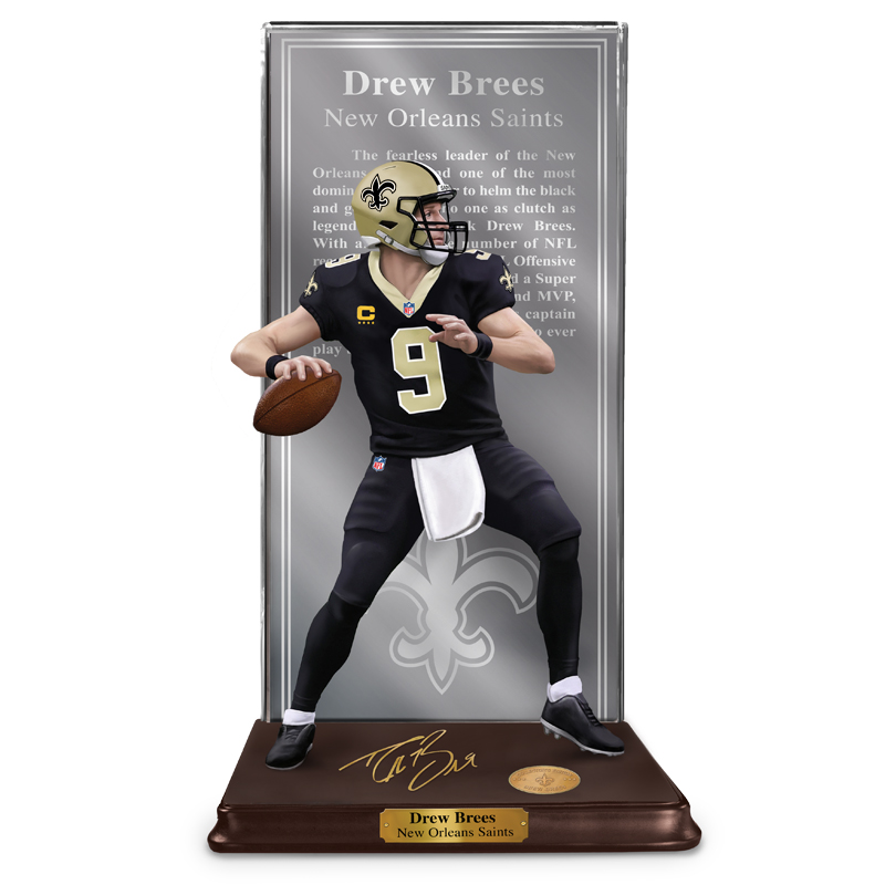 Drew Brees New Orleans Saints Autographed Commemorative Retirement  Exclusive Football