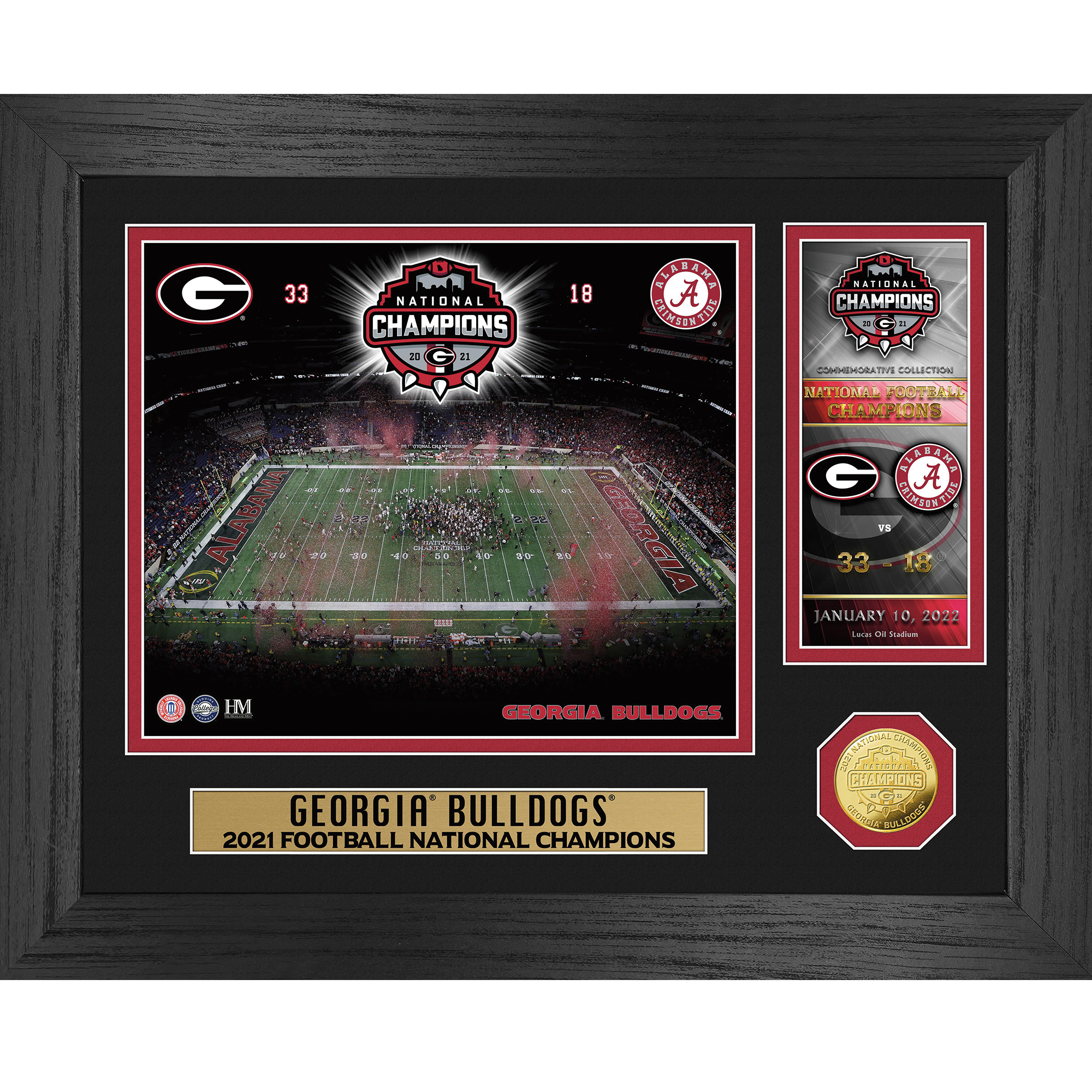 Georgia Bulldogs 2021 National Championship poster