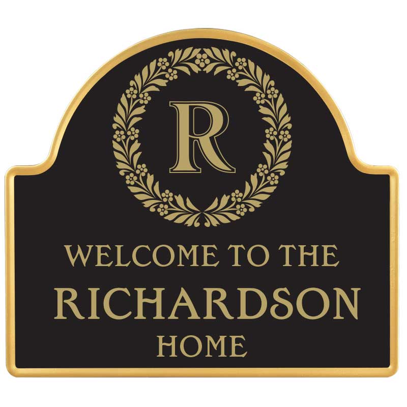 The Monogrammed Welcome Sign