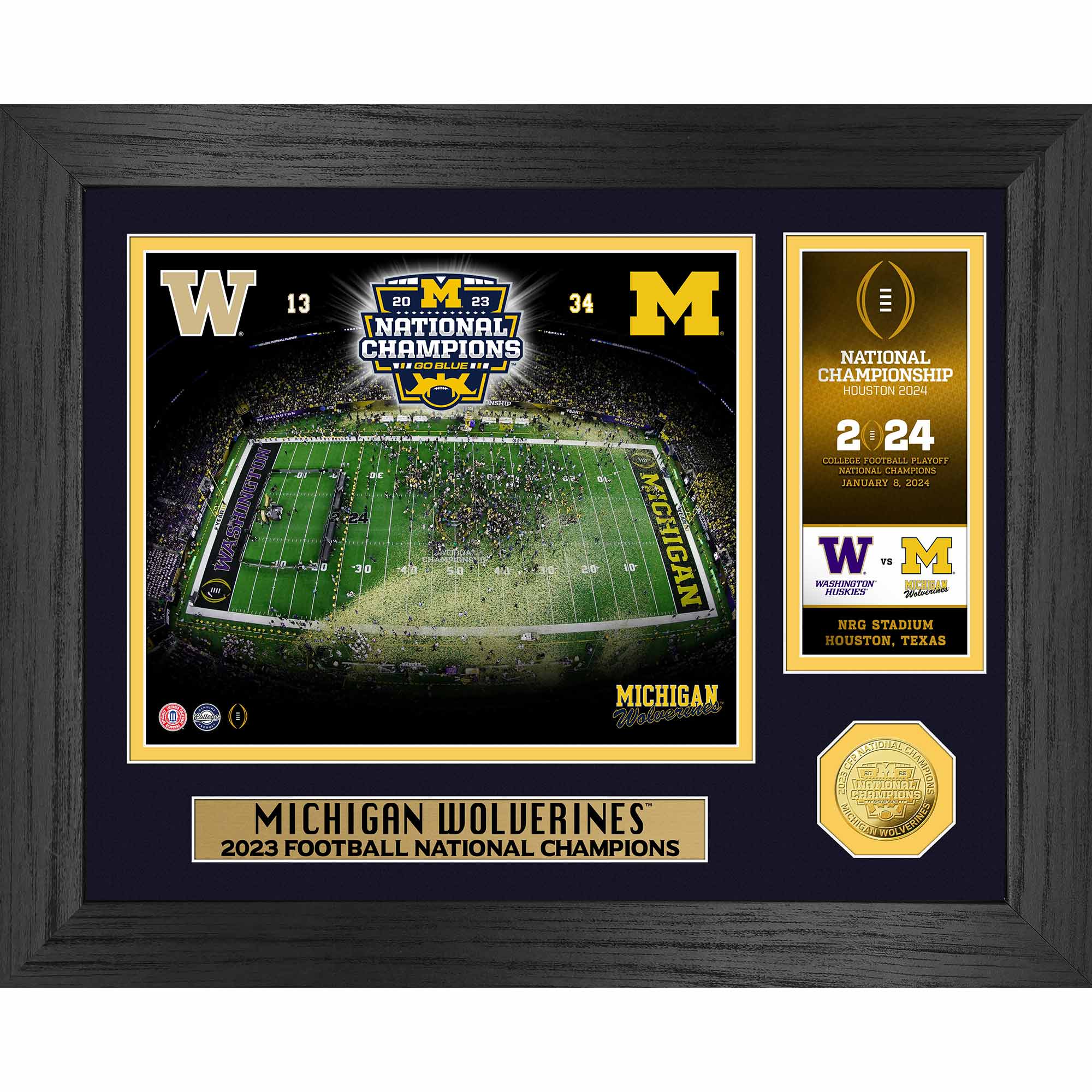 Michigan Wolverines™ 2023 National Champions Framed Commemorative