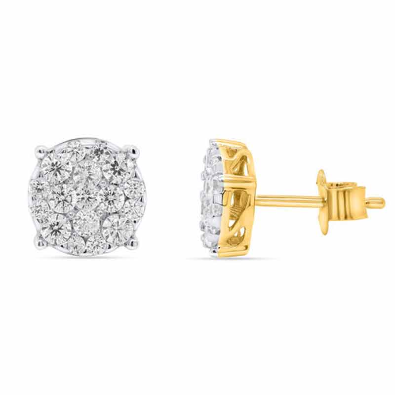 Classic Romance Diamond Stud Earrings