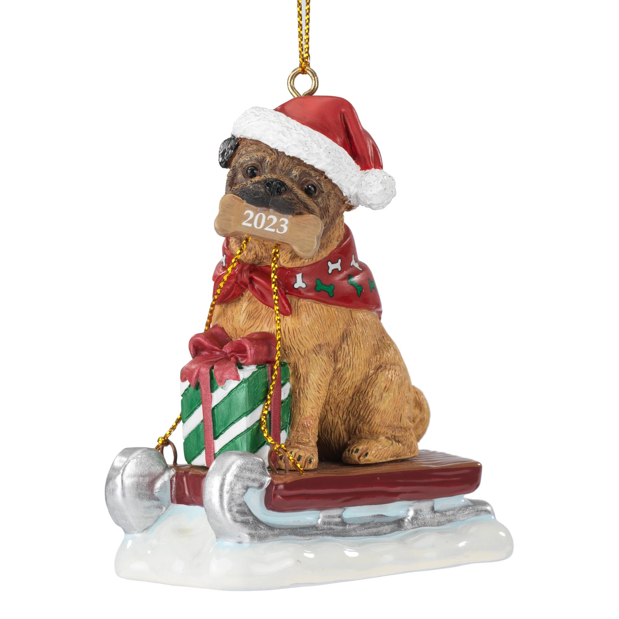 Pug Ornament (min. order qty 6 required)