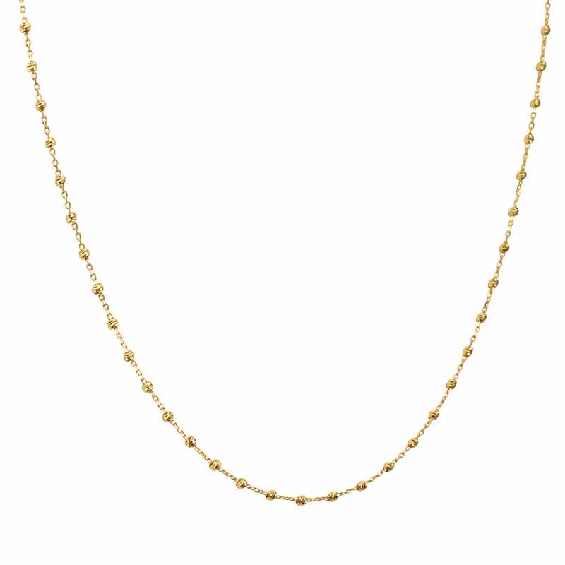 Beads of Beauty 14kt Gold Necklace