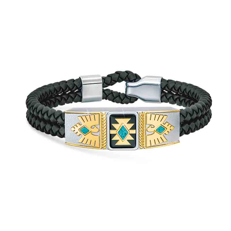 Grandson Southwest Leather Bracelet