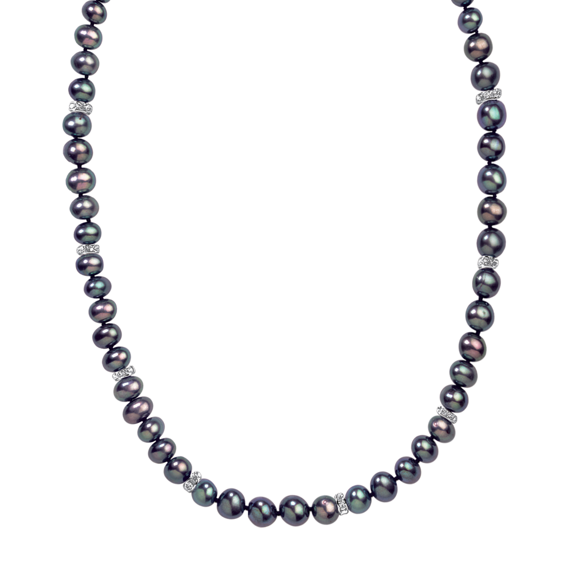 danbury mint black pearl necklace