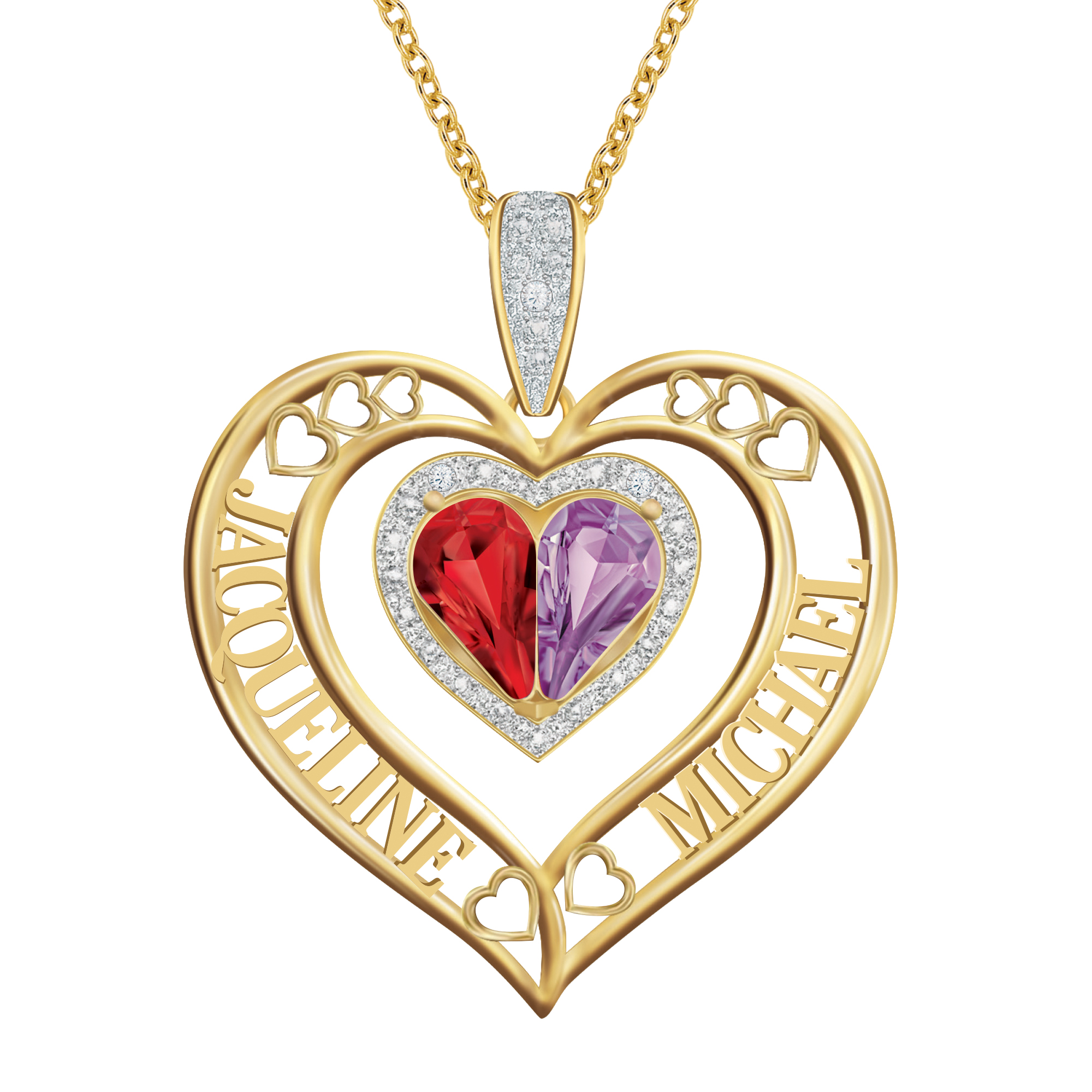 genuine diamond heart pendant