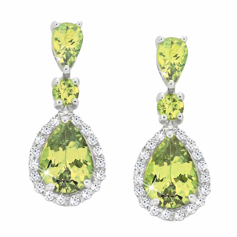 Peridot Teardrop Earrings