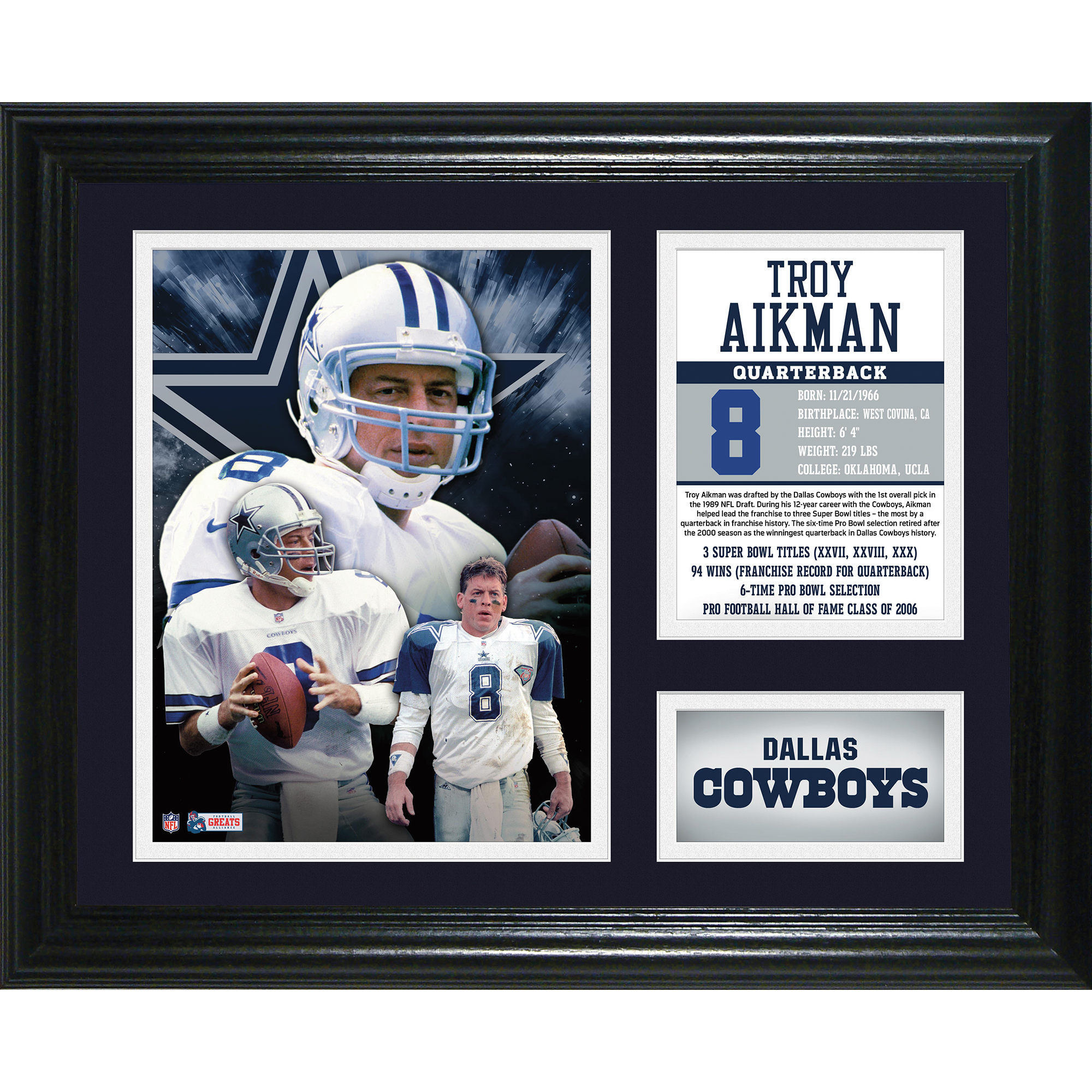 Troy Aikman and Emmitt Smith Signed Posters. The Dallas Cowboys of, Lot  #10332