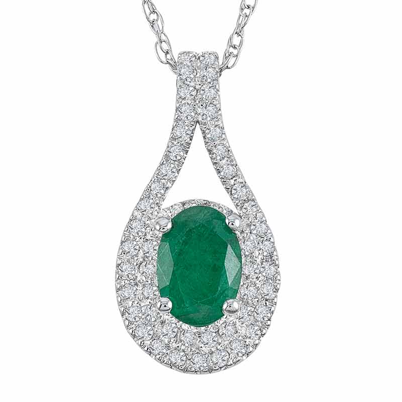 Emerald Enchantment 14kt Gold Pendant