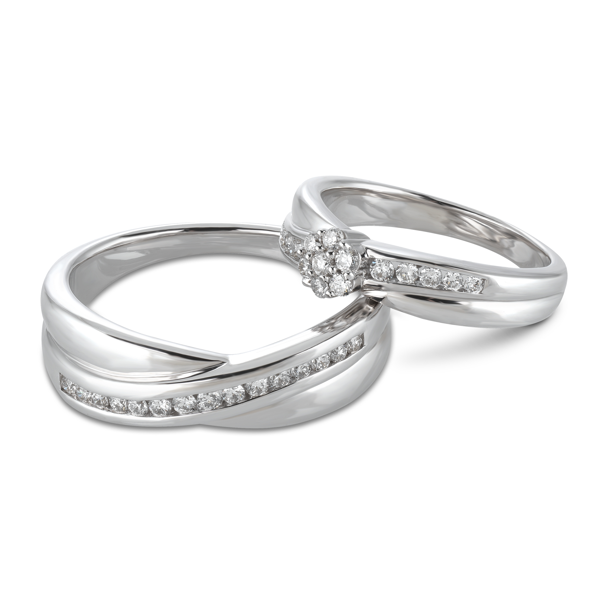 His & Hers Matching LuxDiamond™ Rings