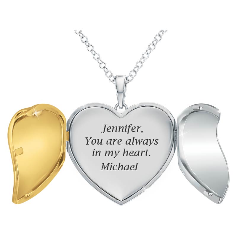 always in my heart locket necklace