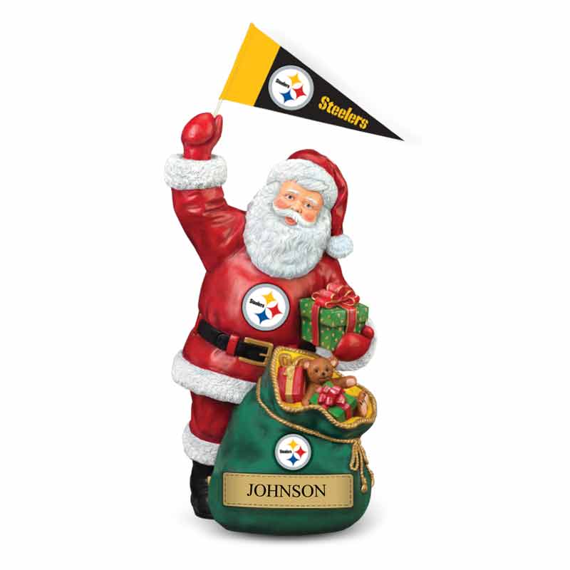 Merry Christmas Pittsburgh Steelers NFL Santa And Reindeer