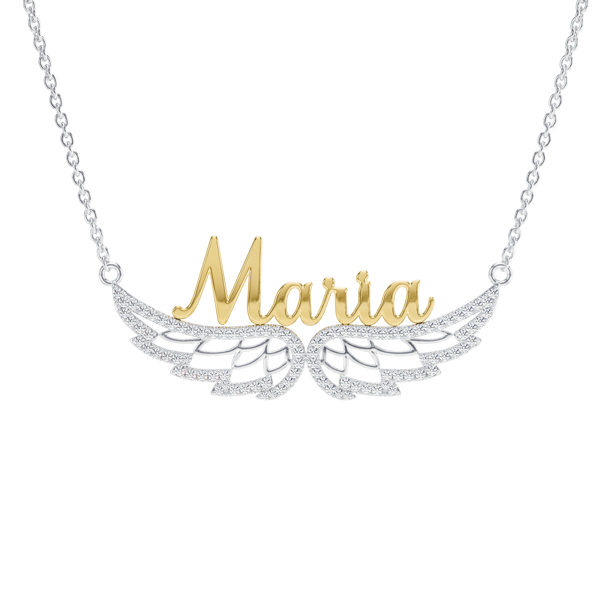 Daughter On Angel Wings Necklace